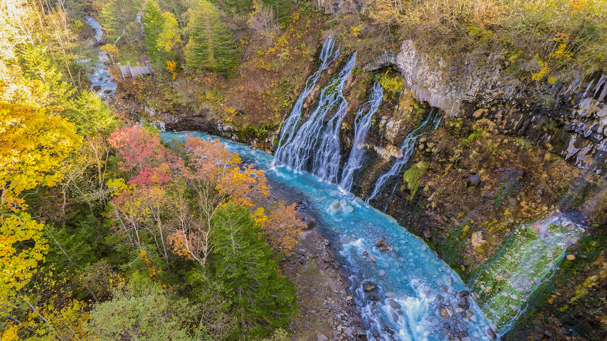 白鬚の滝｜北海道上川郡美瑛町字白金